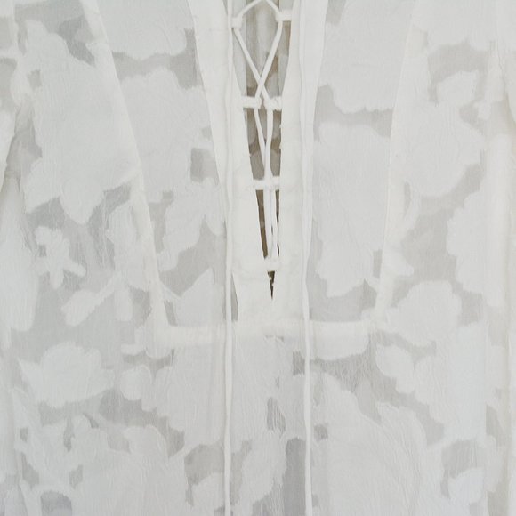 H&M White Swimsuit Cover Up - Picture 2 of 7